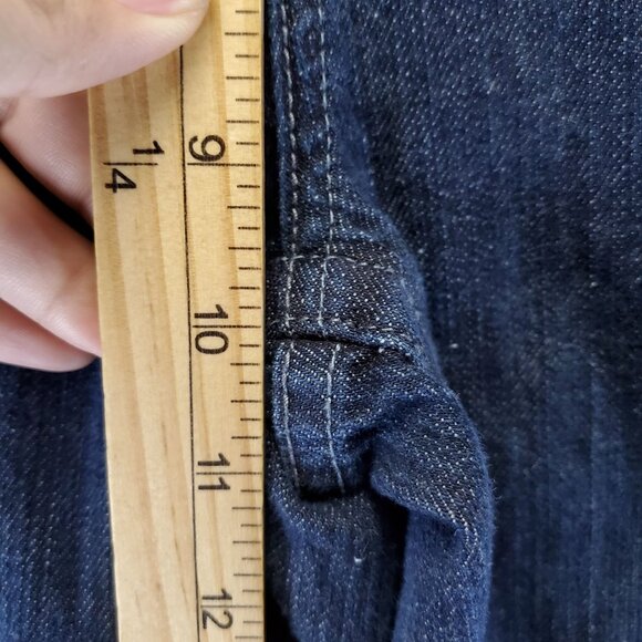 Chicos Jeans Womens .5 US 6 Blue Sandra Crop Denim Slim Fit Stretch - Picture 6 of 13